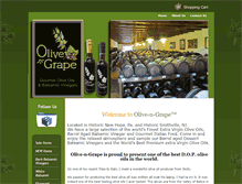 Tablet Screenshot of olivengrape.com